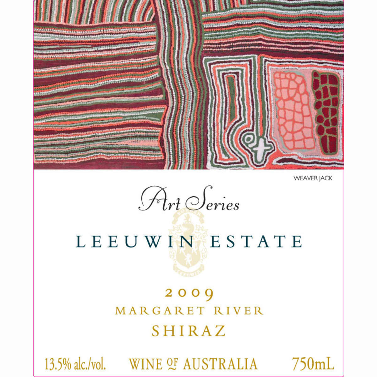 Leeuwin Estate Art Series Shiraz 2009 Front Label