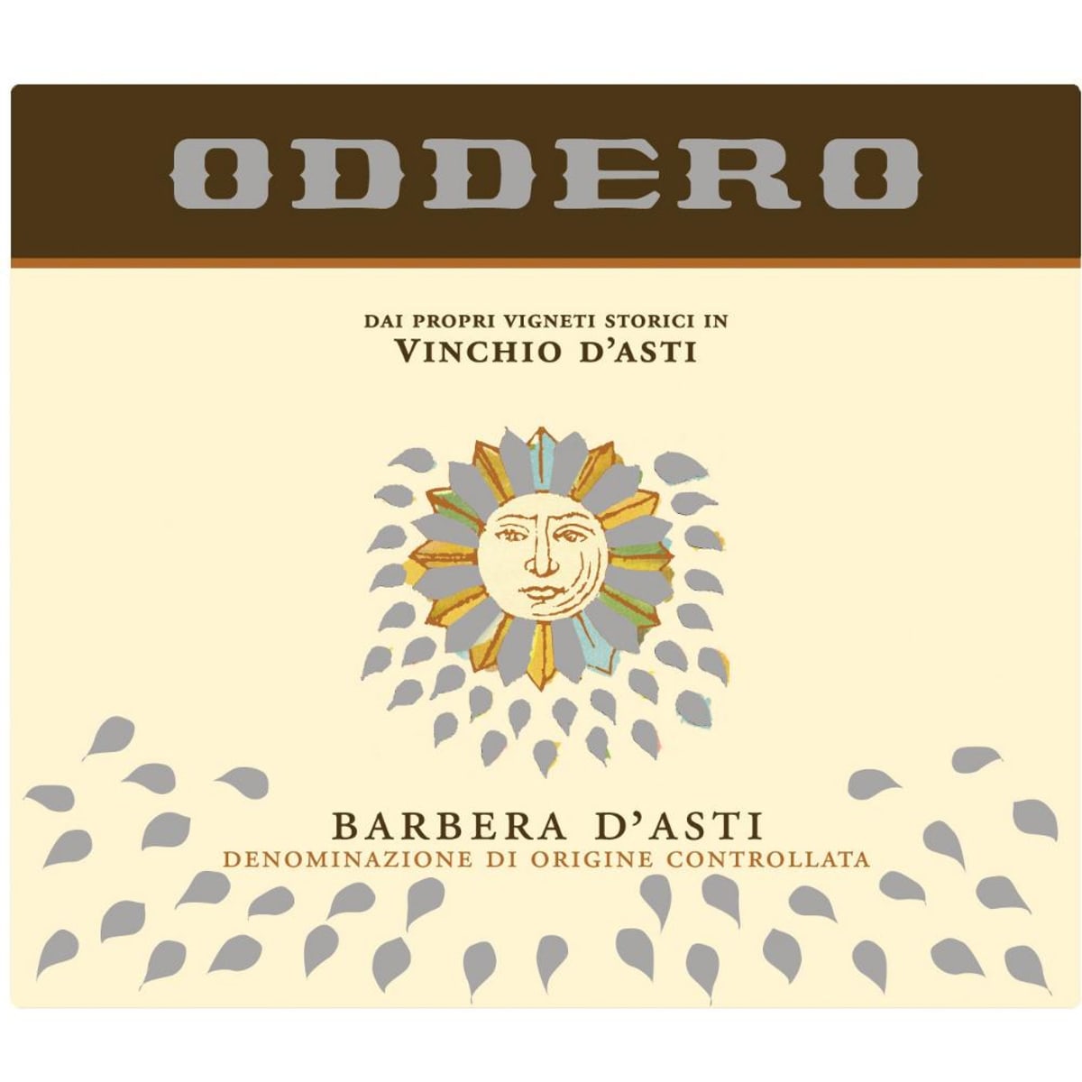 Oddero Barbera d'Asti Vinchio 2008 Front Label