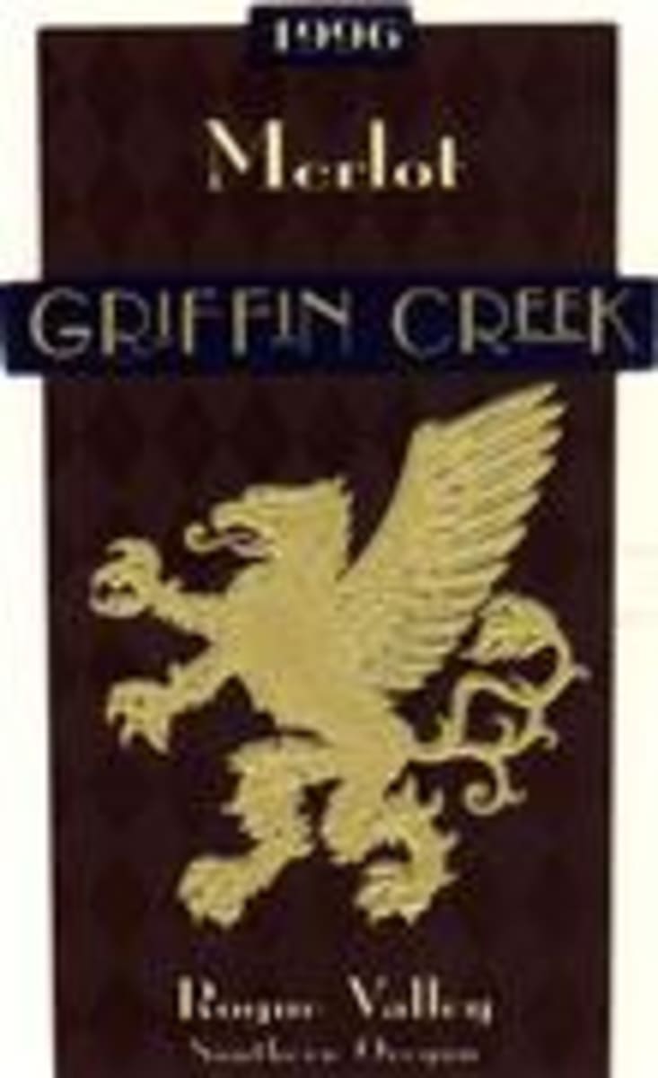 Griffin Creek Merlot 1996 Front Label