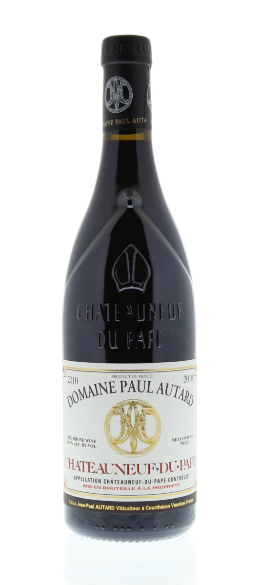 Domaine Paul Autard Chateauneuf-du-Pape 2010 Front Bottle Shot