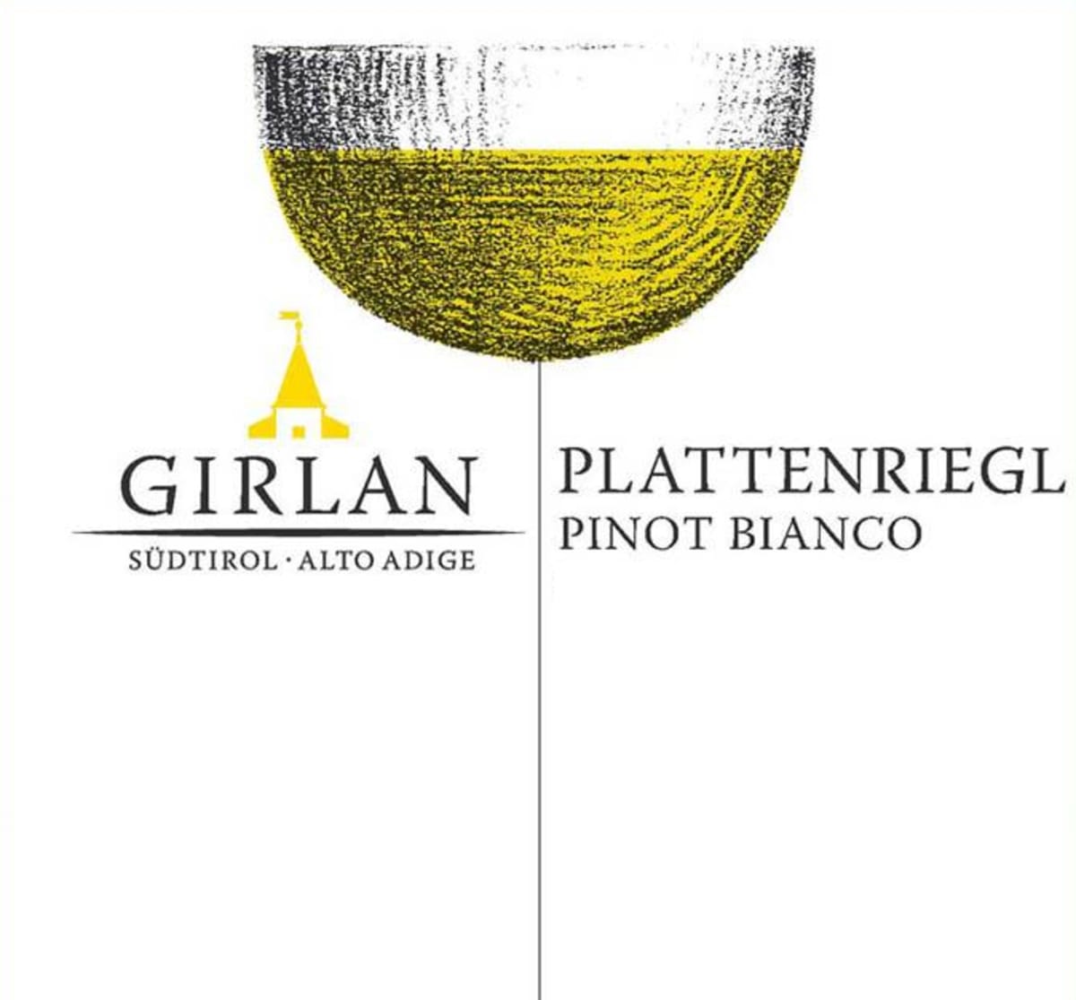 Girlan Alto Adige-Sudtirol Plattenriegl Pinot Bianco 2013 Front Label