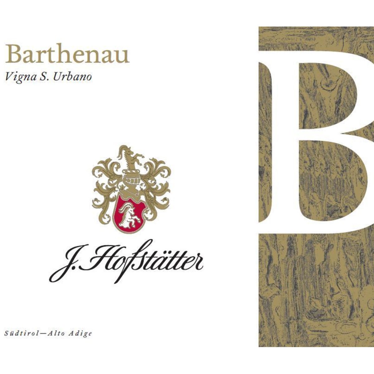 J. Hofstatter Pinot Nero Barthenau 2008 Front Label