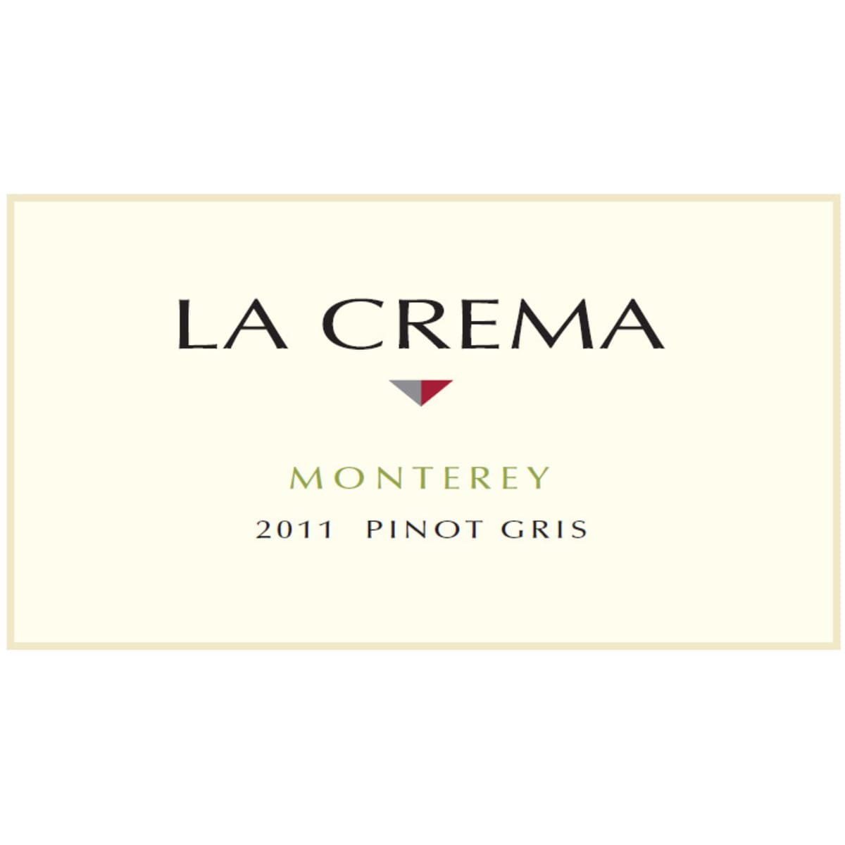 La Crema Monterey Pinot Gris 2011 Front Label