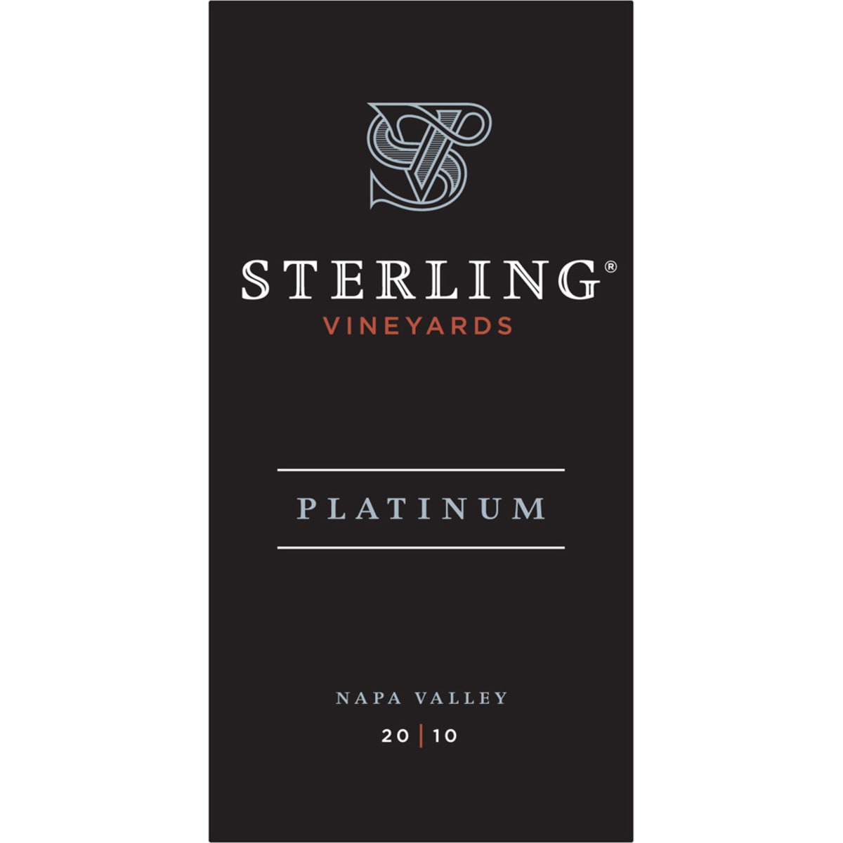 Sterling Platinum 2010 Front Label