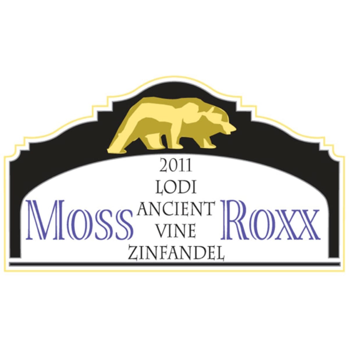 Moss Roxx Ancient Vine Zinfandel 2011 Front Label