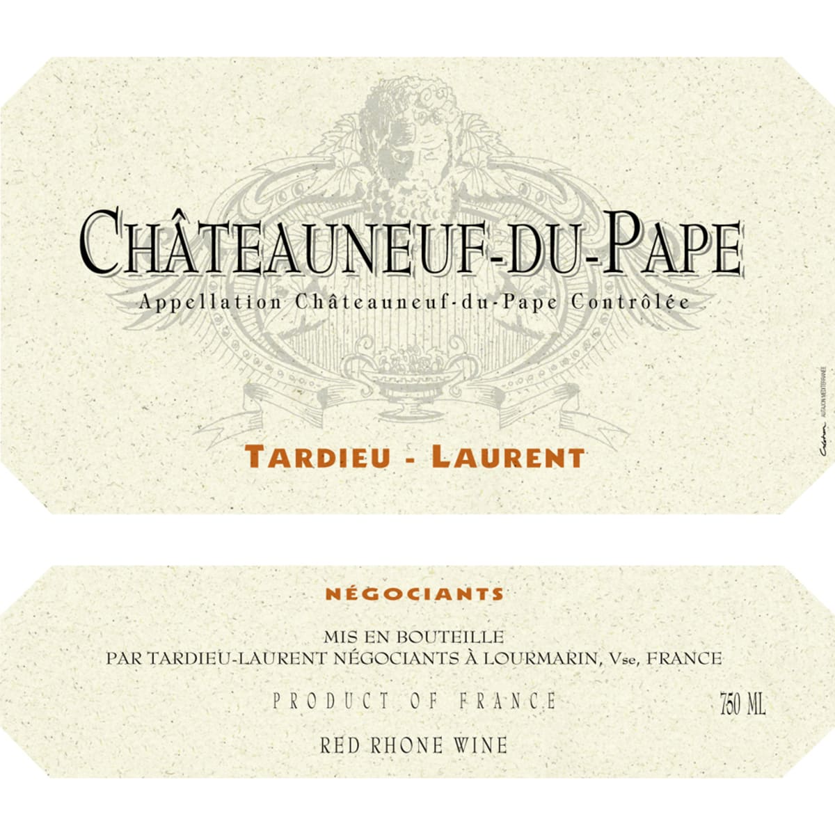 Tardieu-Laurent Chateauneuf-du-Pape 2011 Front Label