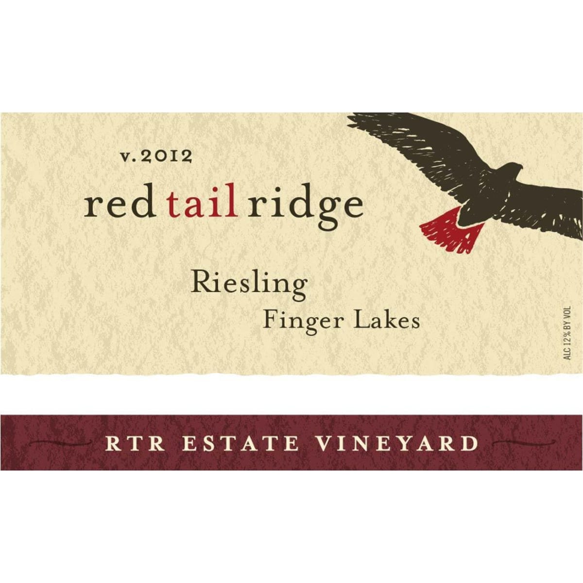 Red Tail Ridge Estate Riesling 2012 Front Label
