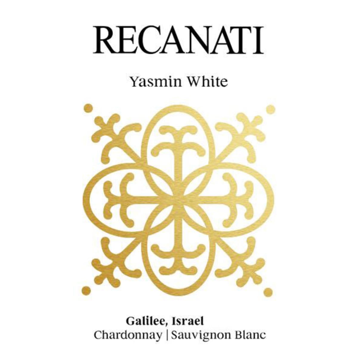 Recanati Yasmin White Blend (OU Kosher) 2013 Front Label