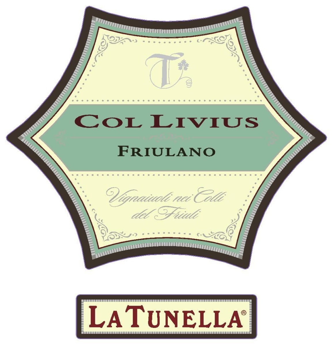 Tunella Col Livius Friulano 2012 Front Label