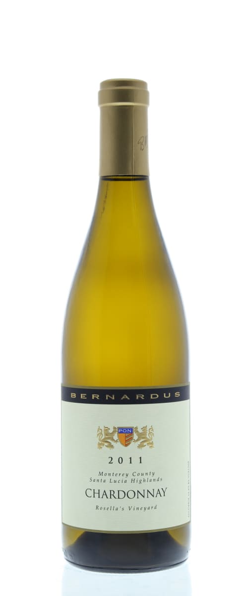 Bernardus Rosella's Vineyard Chardonnay 2011 Front Bottle Shot