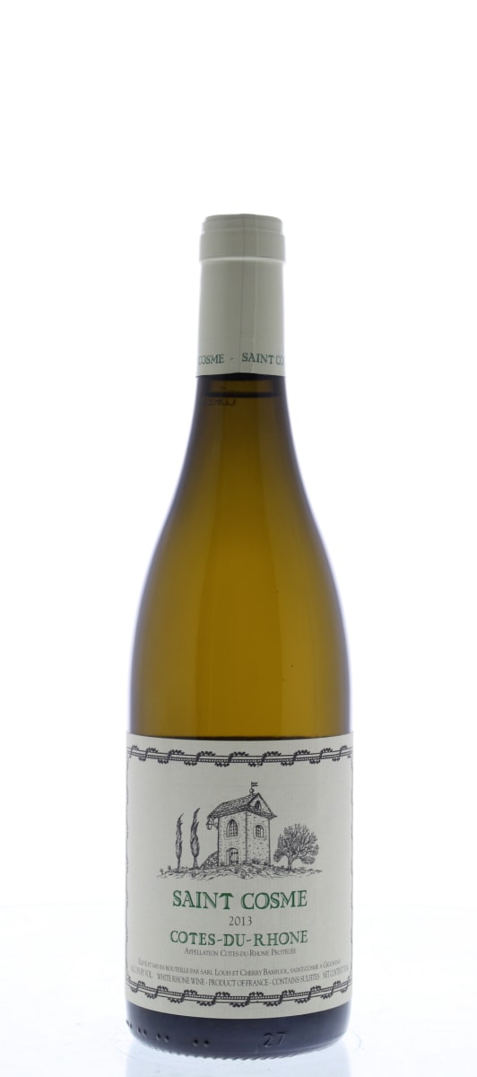 Chateau de Saint Cosme Cotes du Rhone Blanc 2013 Front Bottle Shot