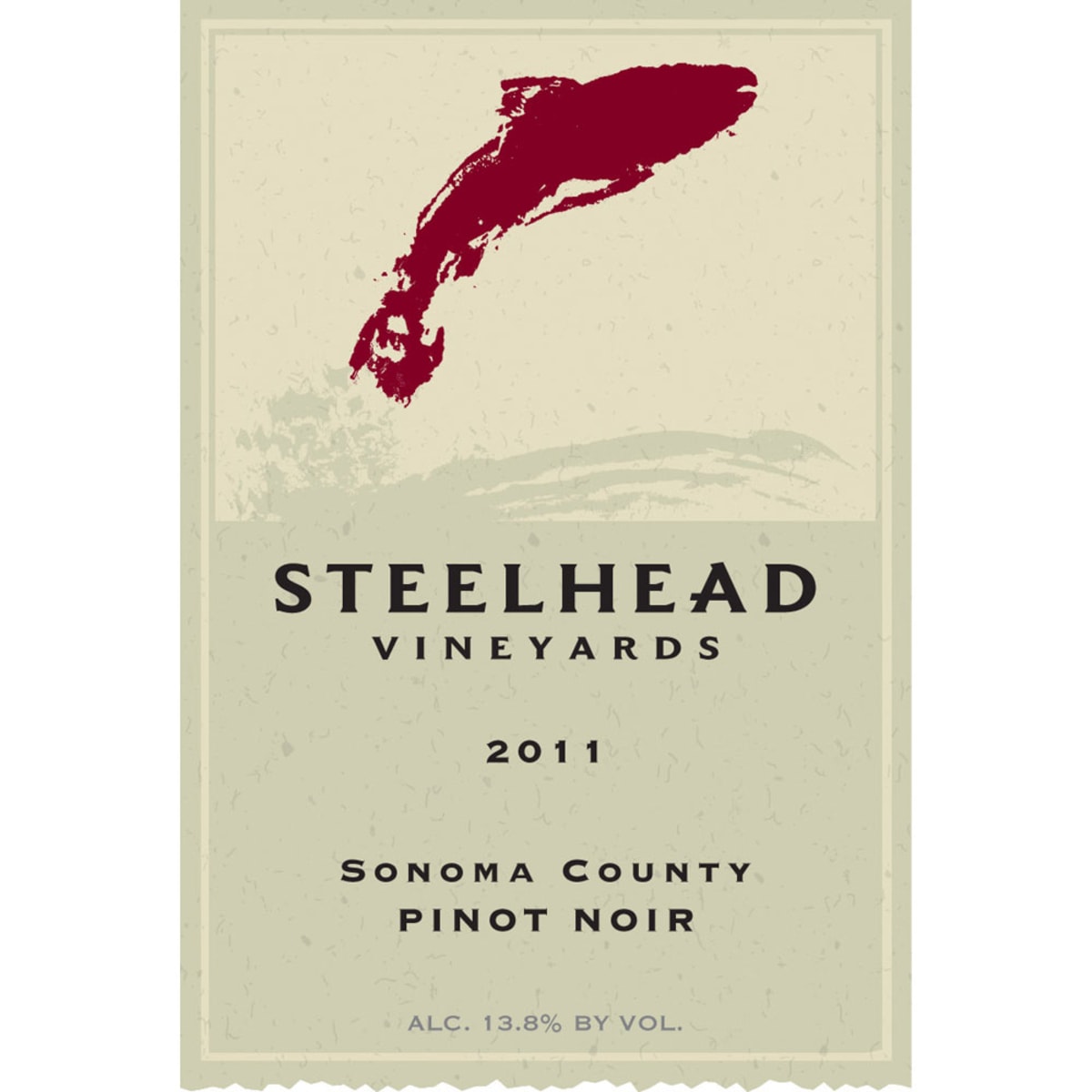 Steelhead Sonoma County Pinot Noir 2011 Front Label