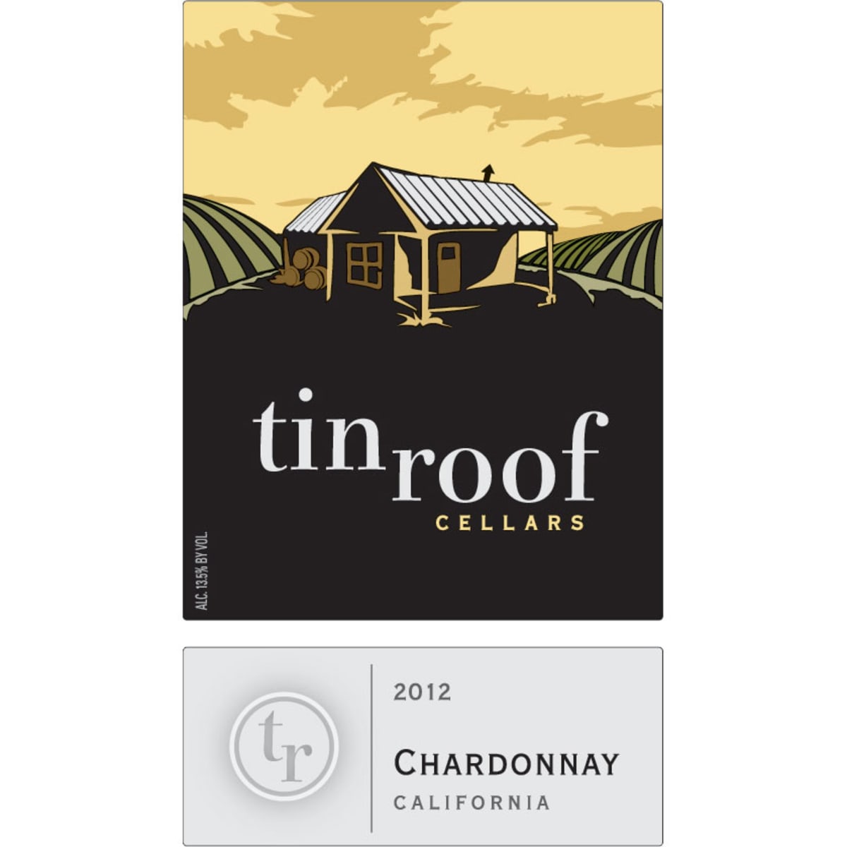 Tin Roof Chardonnay 2012 Front Label