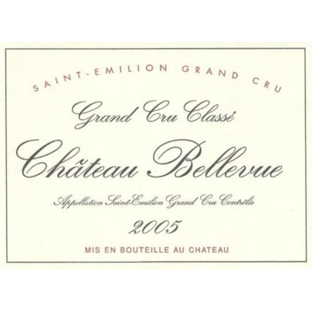 Chateau Bellevue (1.5 Liter Magnum) 2005 Front Label