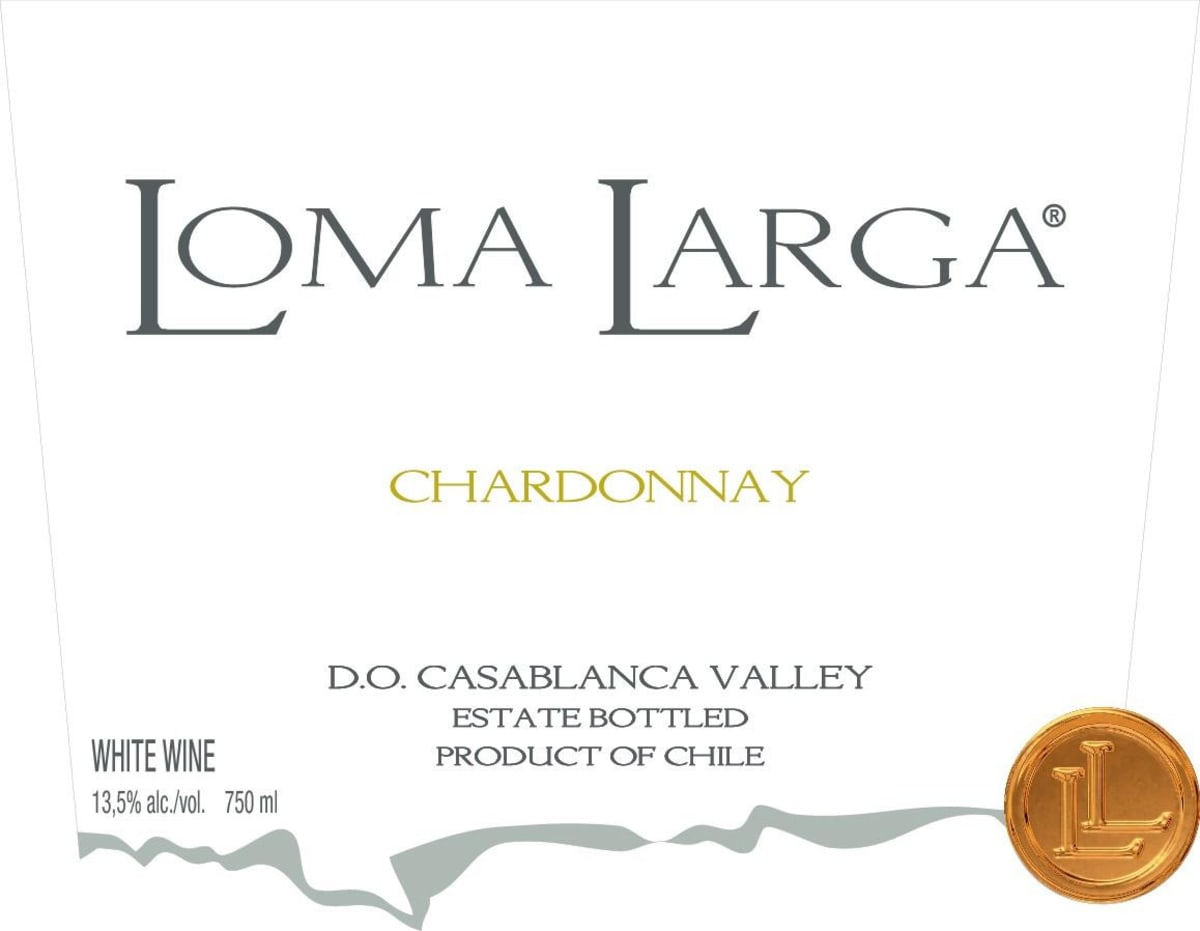 Loma Larga Vineyards Chardonnay 2012 Front Label