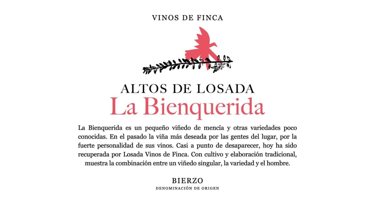 Losada Altos de Losada La Bienquerida 2011 Front Label