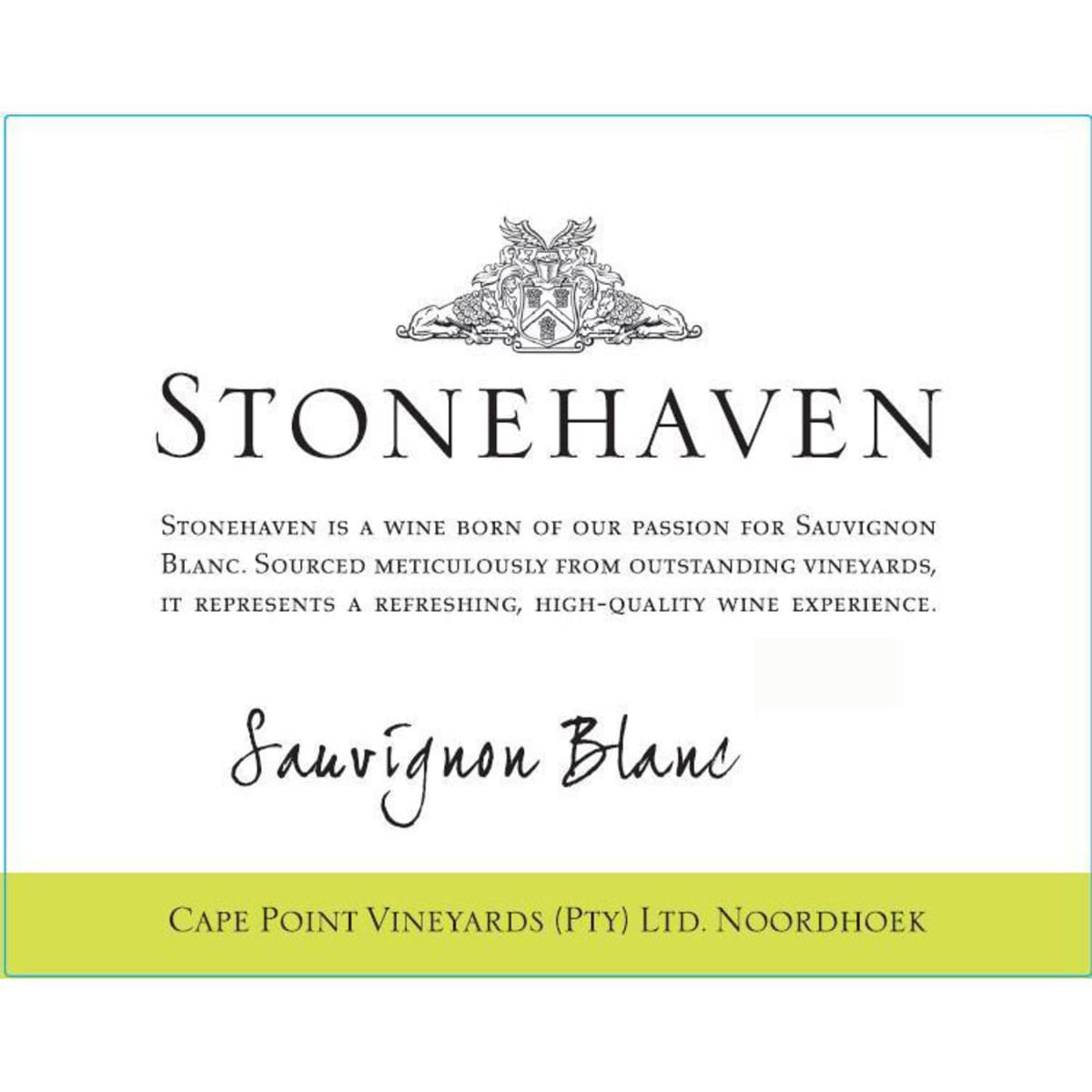 Cape Point Stonehaven Sauvignon Blanc 2013 Front Label