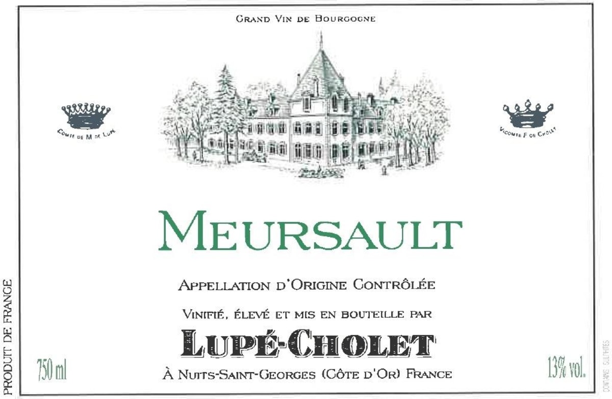 Lupe-Cholet Meursault 2011 Front Label