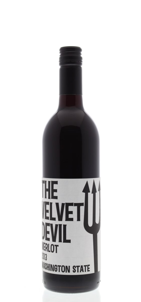 Charles Smith Wines The Velvet Devil Merlot 2013 Front Bottle Shot