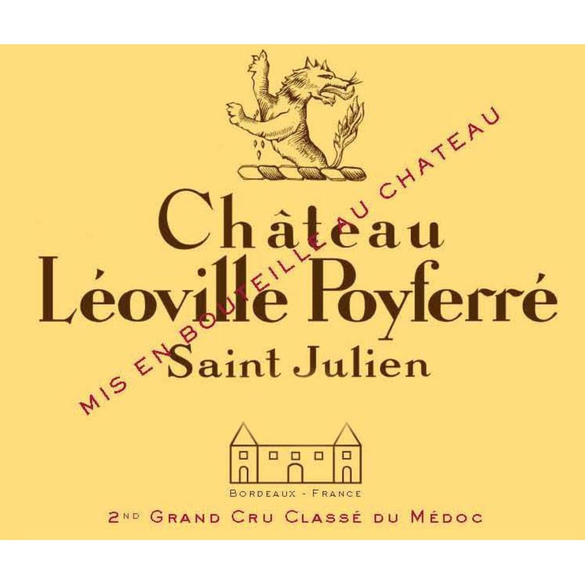 Chateau Leoville Poyferre (3 Liter Bottle) 2009 Front Label