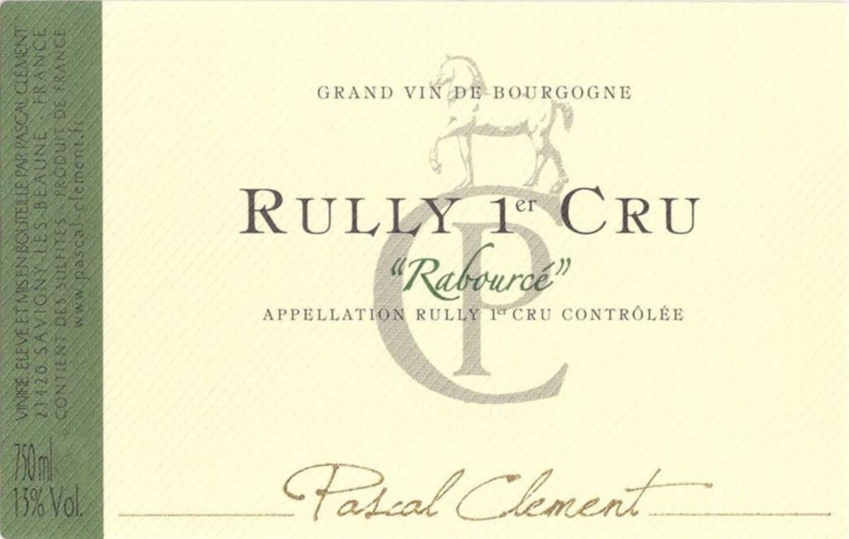 Maison Pascal Clement Rully Rabource Premier Cru 2013 Front Label