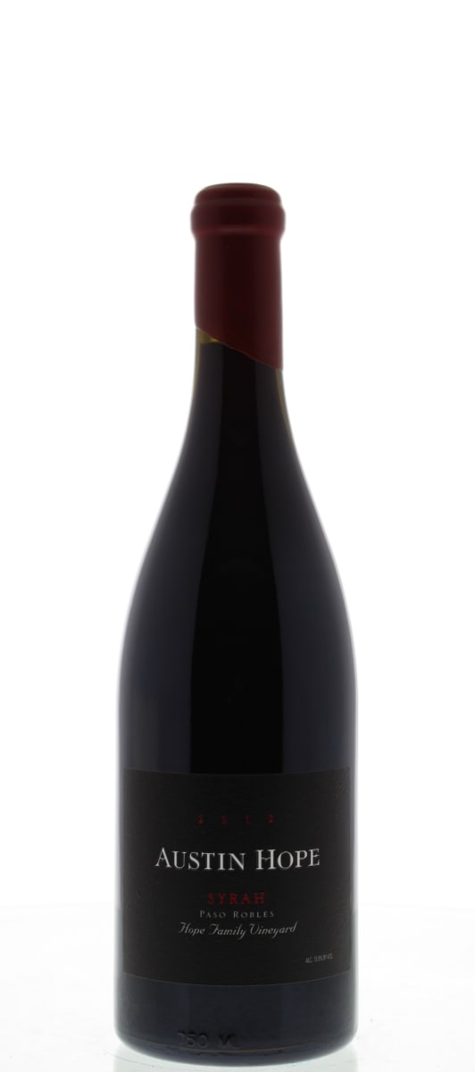 Austin Hope Syrah 2012 Front Bottle Shot