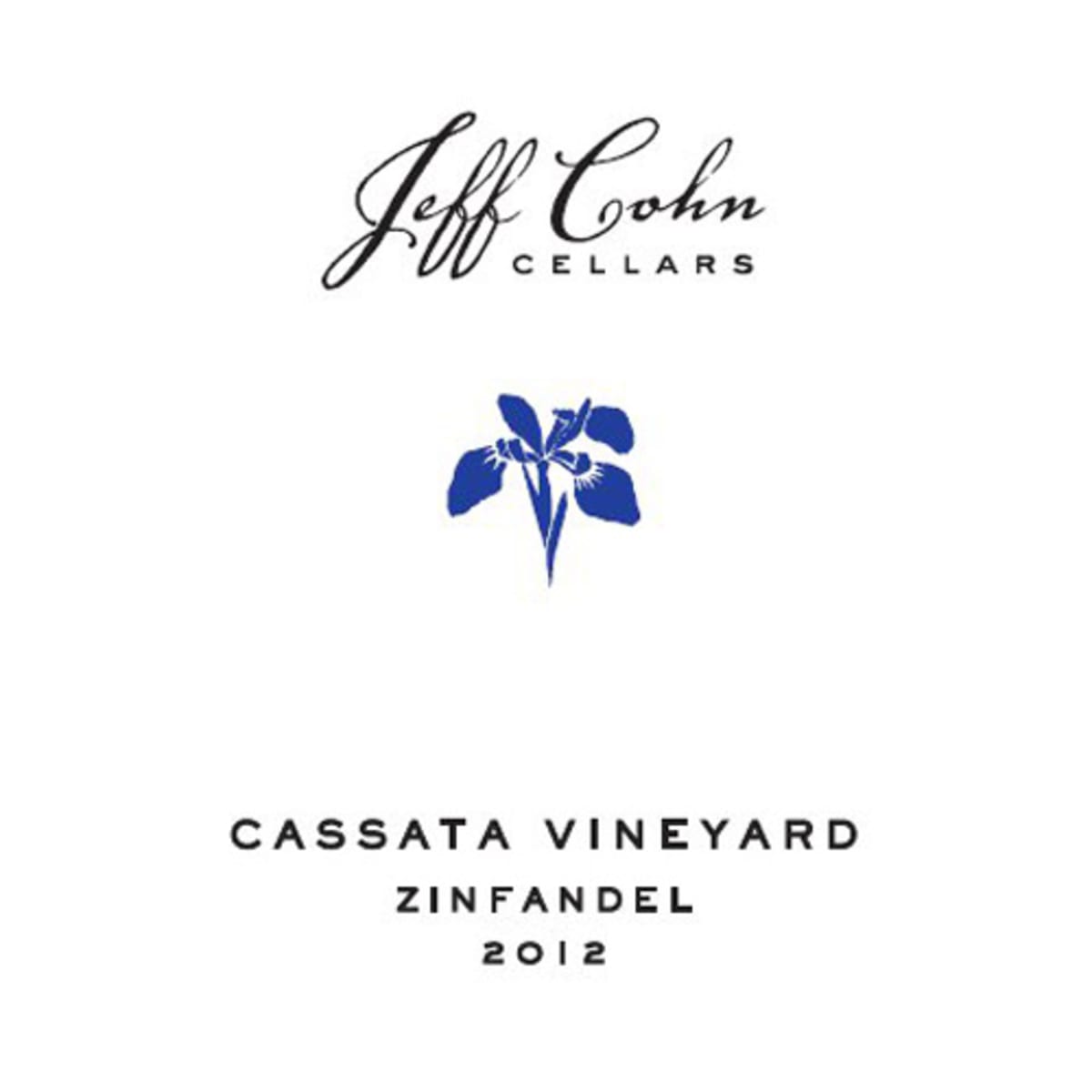 Jeff Cohn Cellars Cassata Zinfandel 2012 Front Label