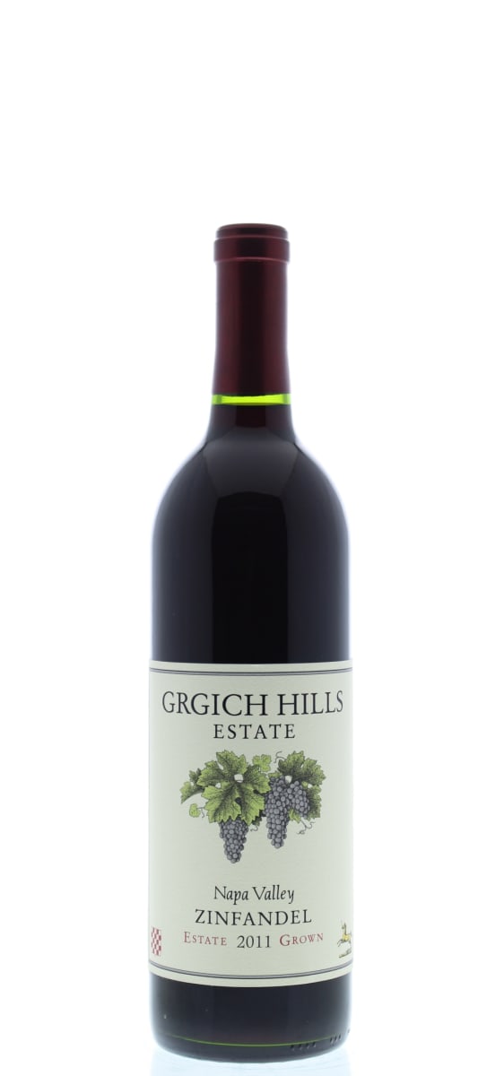 Grgich Hills Estate Zinfandel 2011 Front Bottle Shot