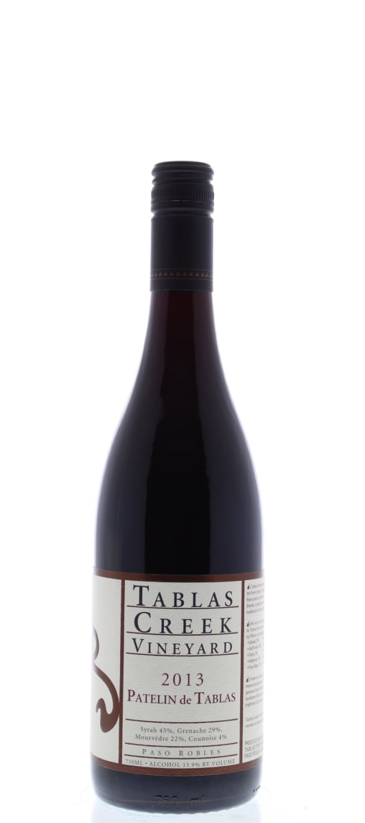 Tablas Creek Patelin de Tablas Rouge 2013 Front Bottle Shot