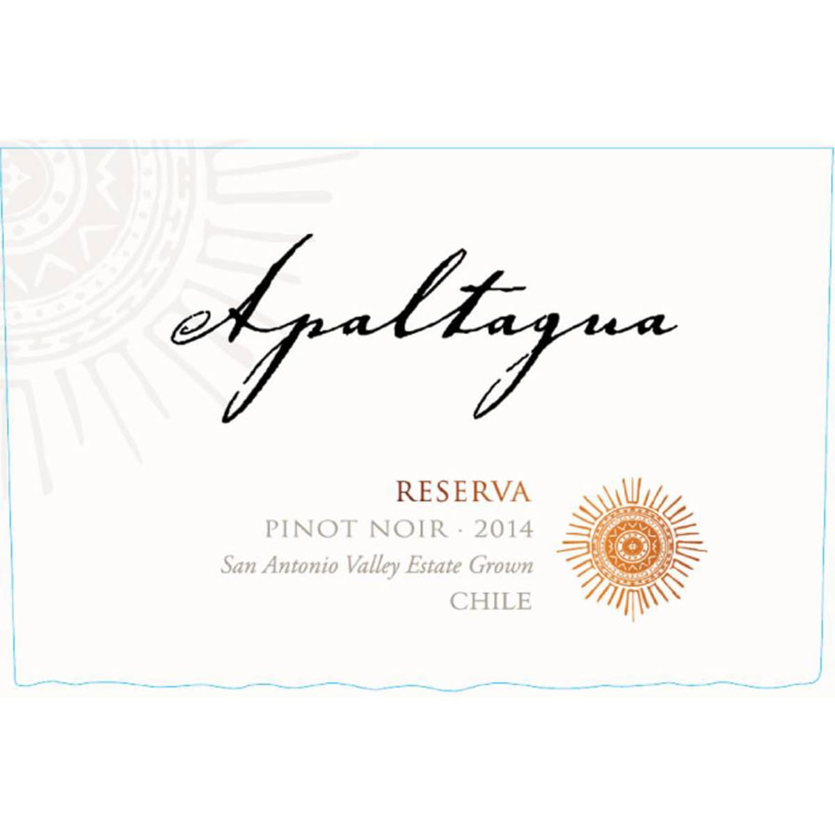 Apaltagua Reserva Pinot Noir 2014 Front Label
