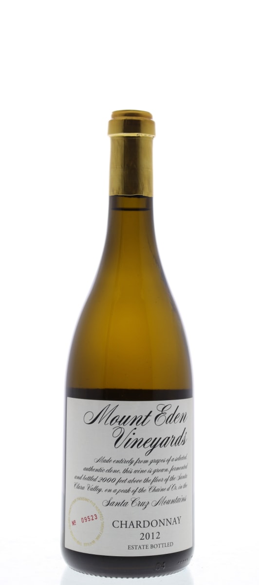 Mount Eden Vineyards Estate Chardonnay 2012 Front Bottle Shot