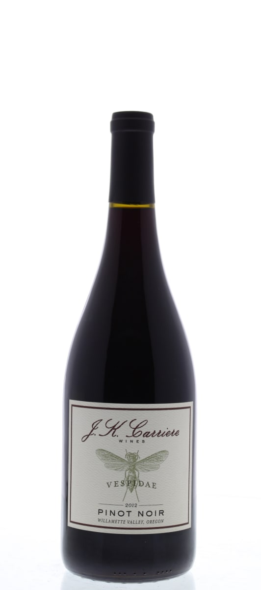 J.K. Carriere Vespidae Pinot Noir 2012 Front Bottle Shot