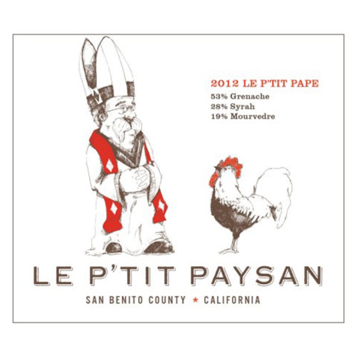 Paysan Le P'tit Pape 2012 Front Label