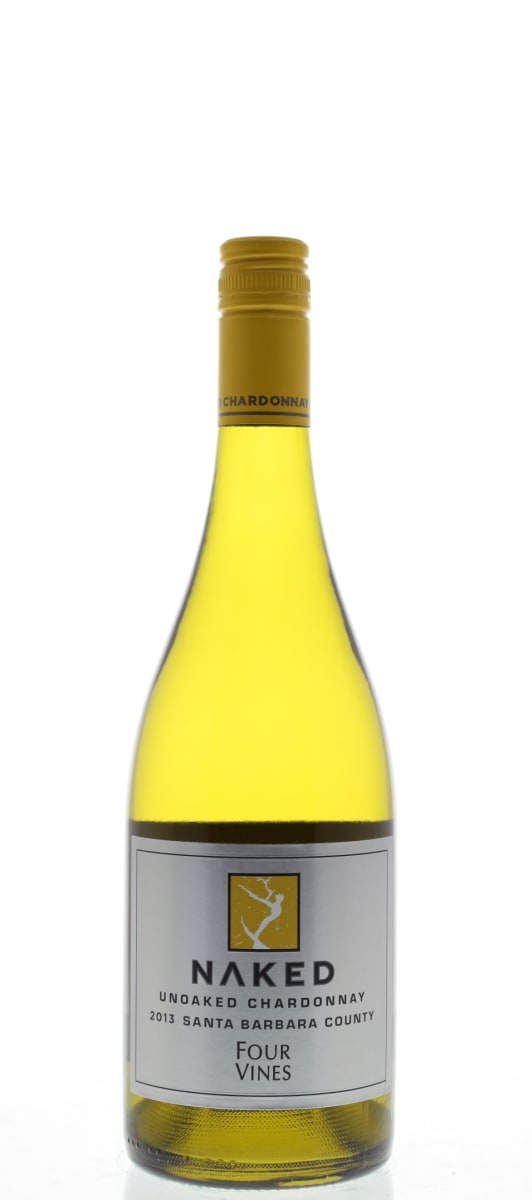 Four Vines Santa Barbara Naked Chardonnay 2013 Front Bottle Shot