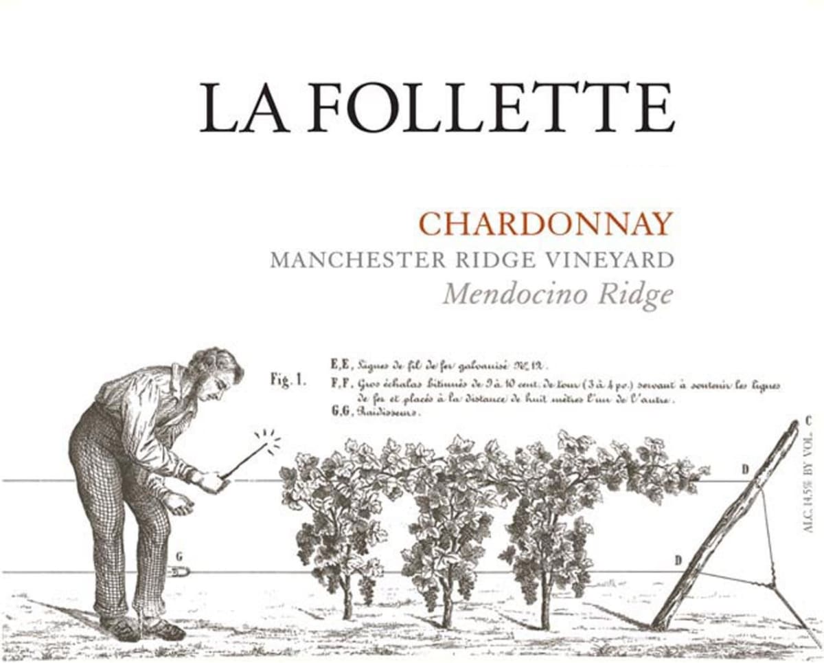 La Follette Manchester Ridge Vineyard Chardonnay 2009 Front Label