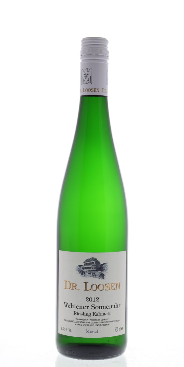 Dr. Loosen Wehlener Sonnenuhr Riesling Kabinett 2012 Front Bottle Shot