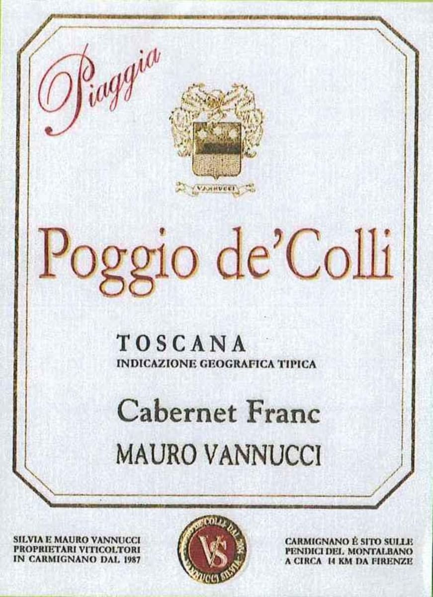 Piaggia Poggio de Colli 2010 Front Label