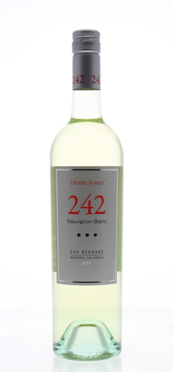 Noble Vines 242 Sauvignon Blanc 2014 Front Bottle Shot