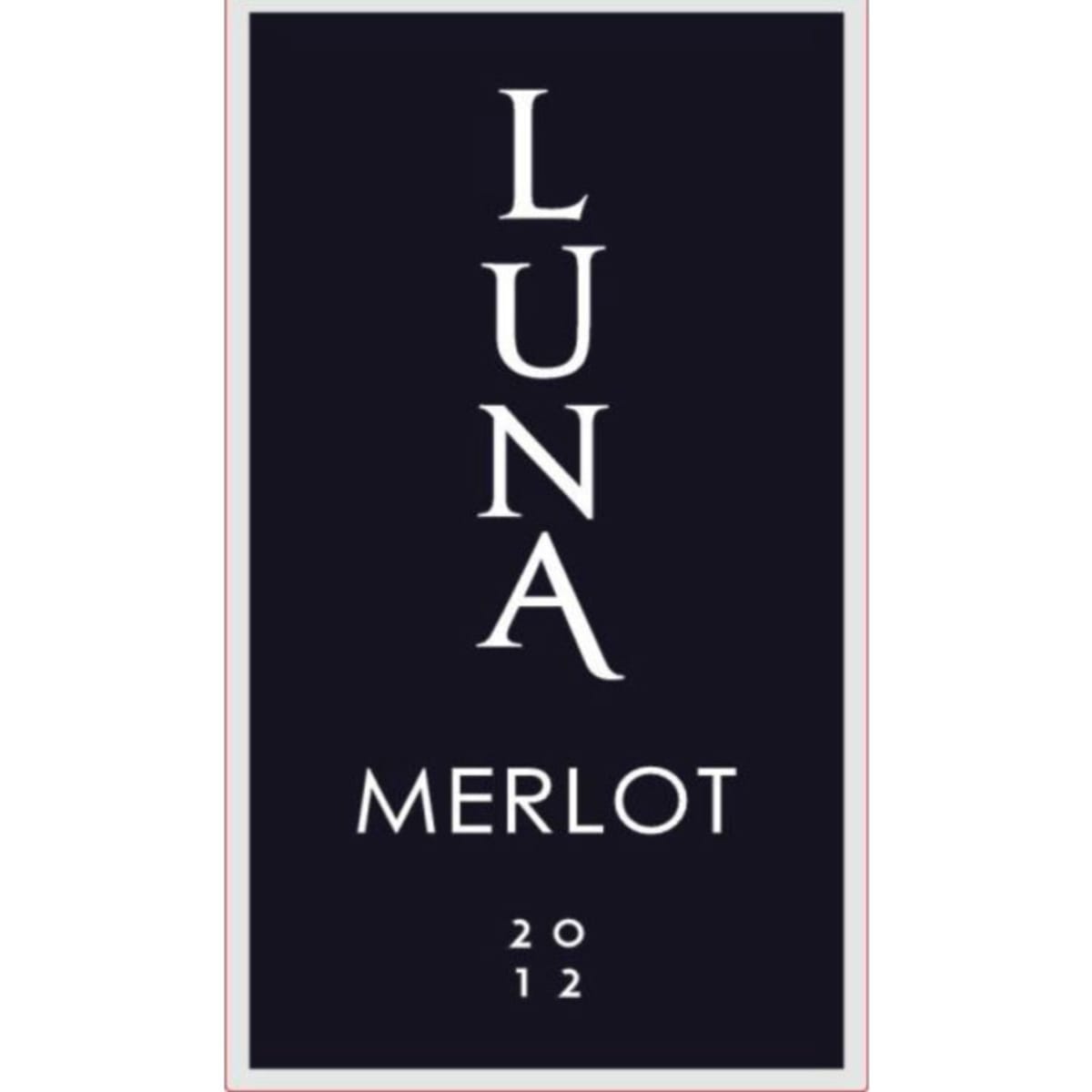 Luna Vineyards Merlot 2012 Front Label