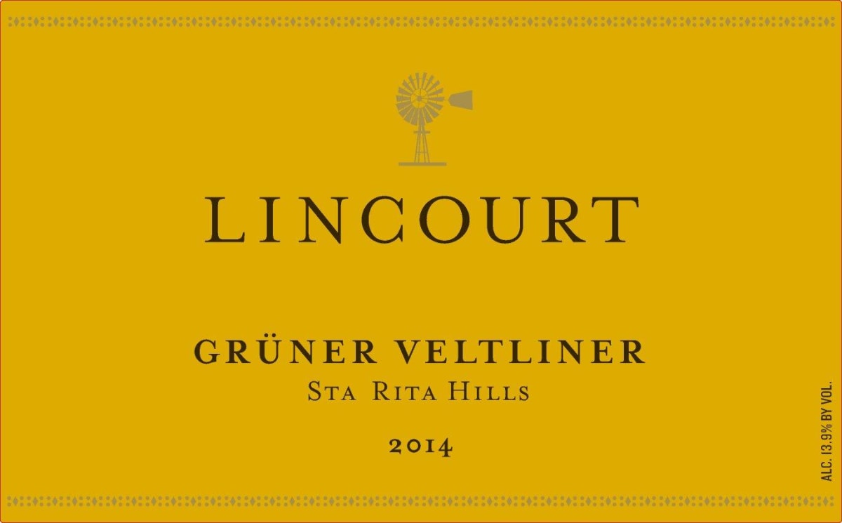 Lincourt Gruner Veltliner 2014 Front Label