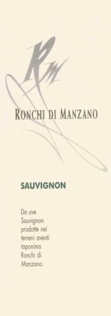 Manzano Ronchi di Manzano Sauvignon 2003 Front Label