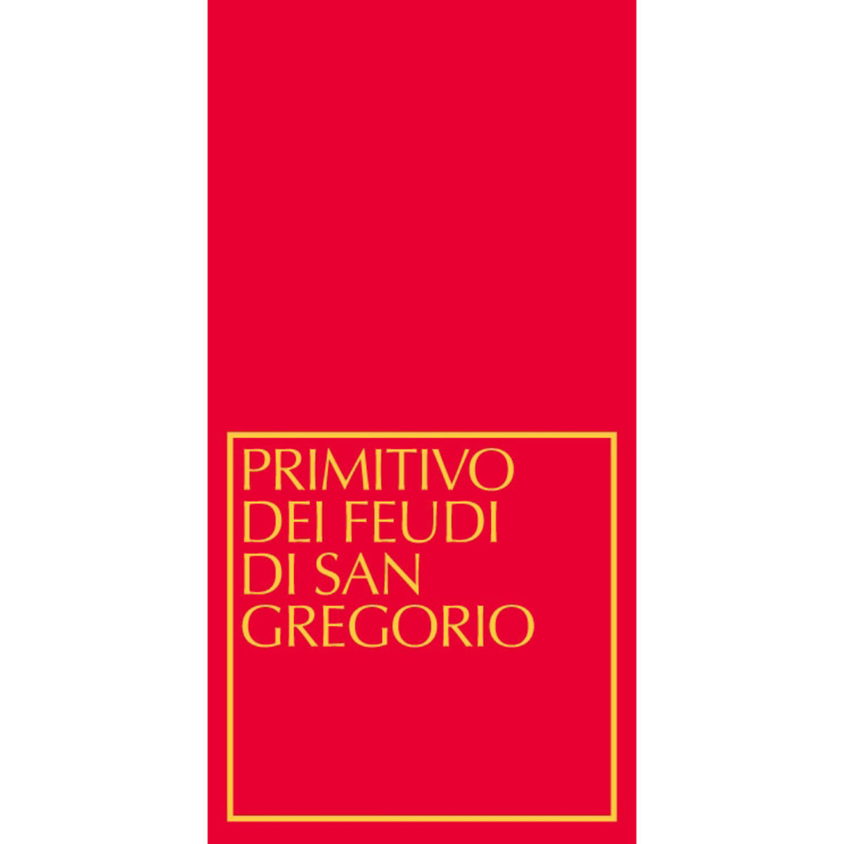 Feudi di San Gregorio Primitivo 2013 Front Label