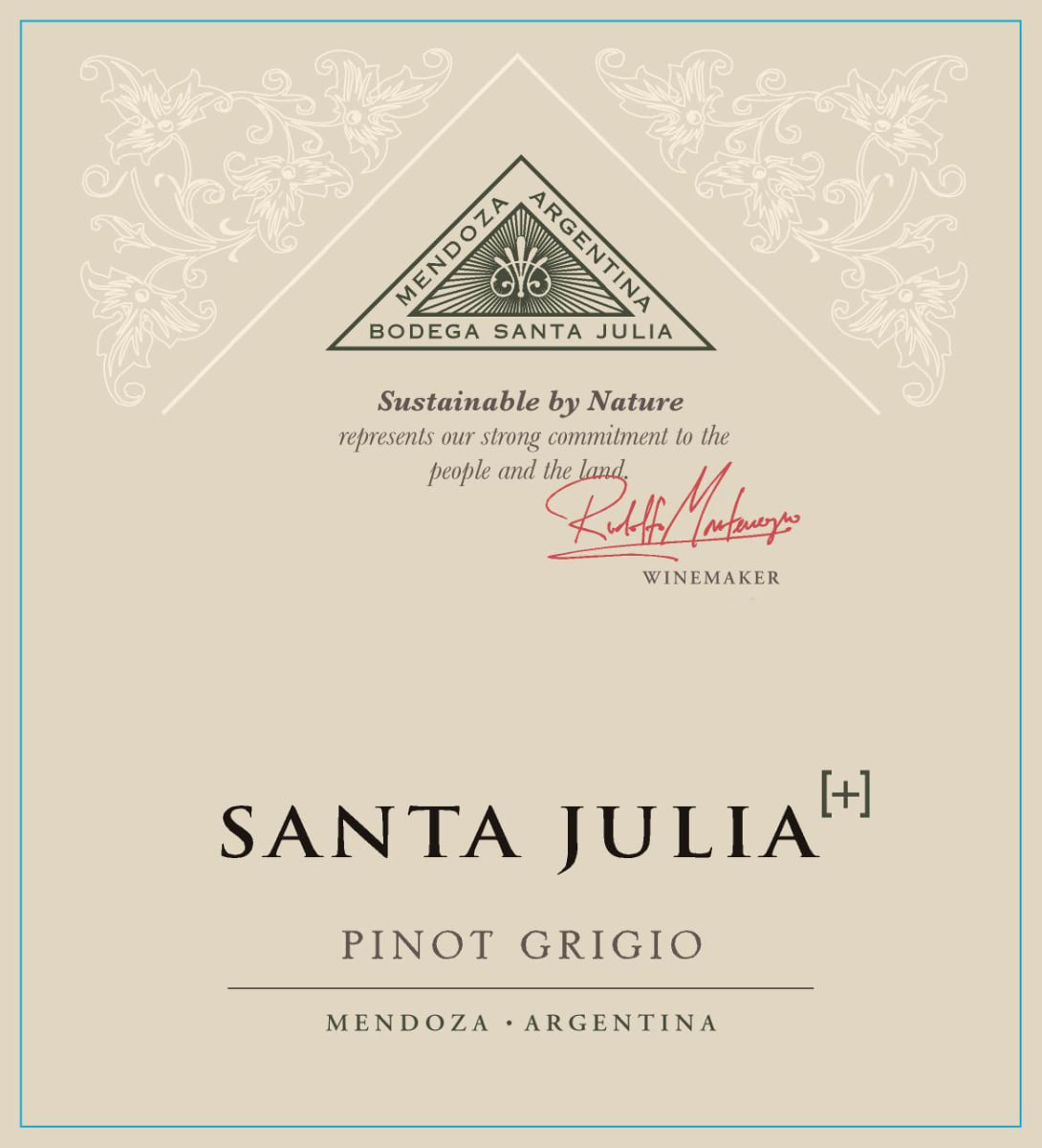 Santa Julia Pinot Grigio 2011 Front Label