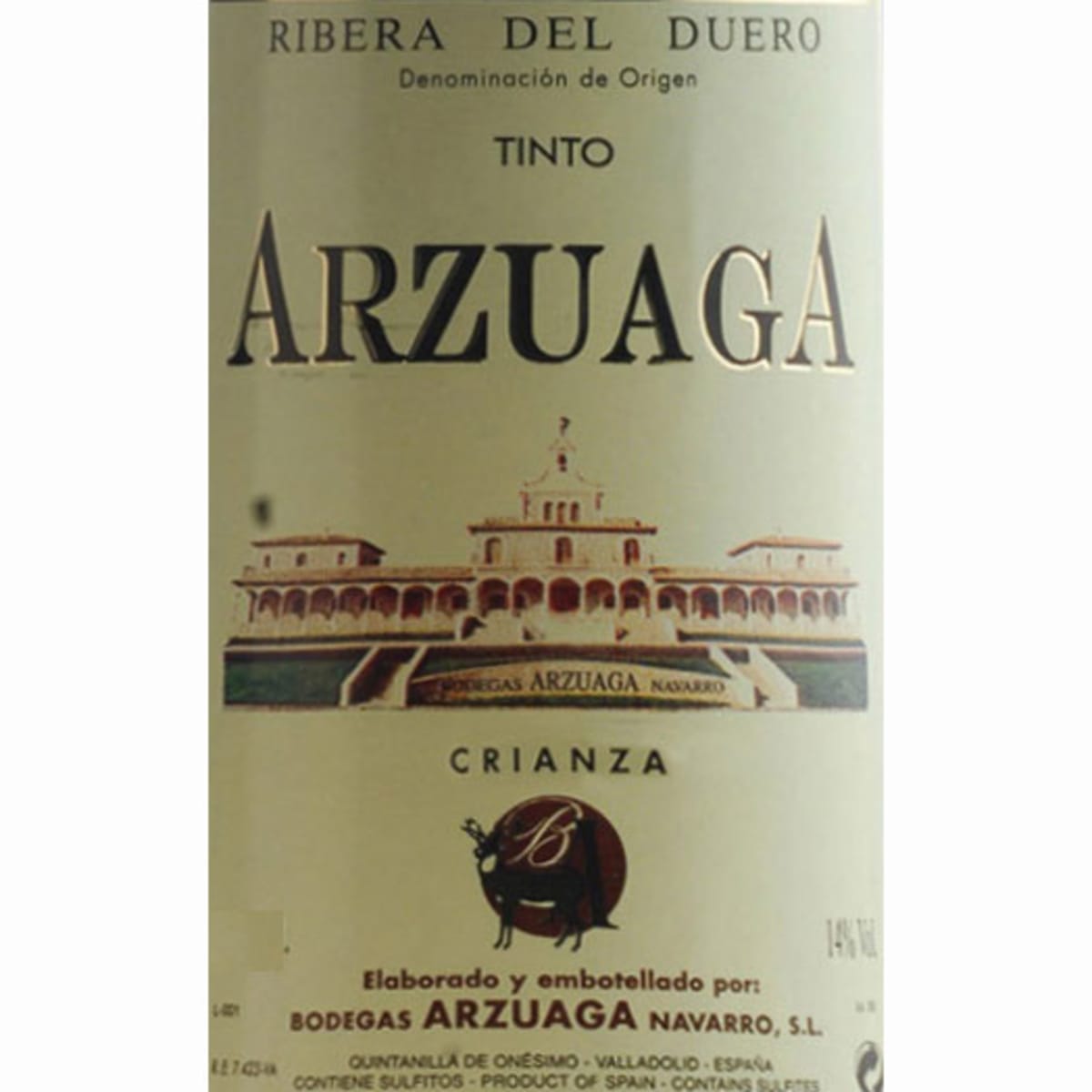Arzuaga Crianza (375ML half-bottle) 2012 Front Label