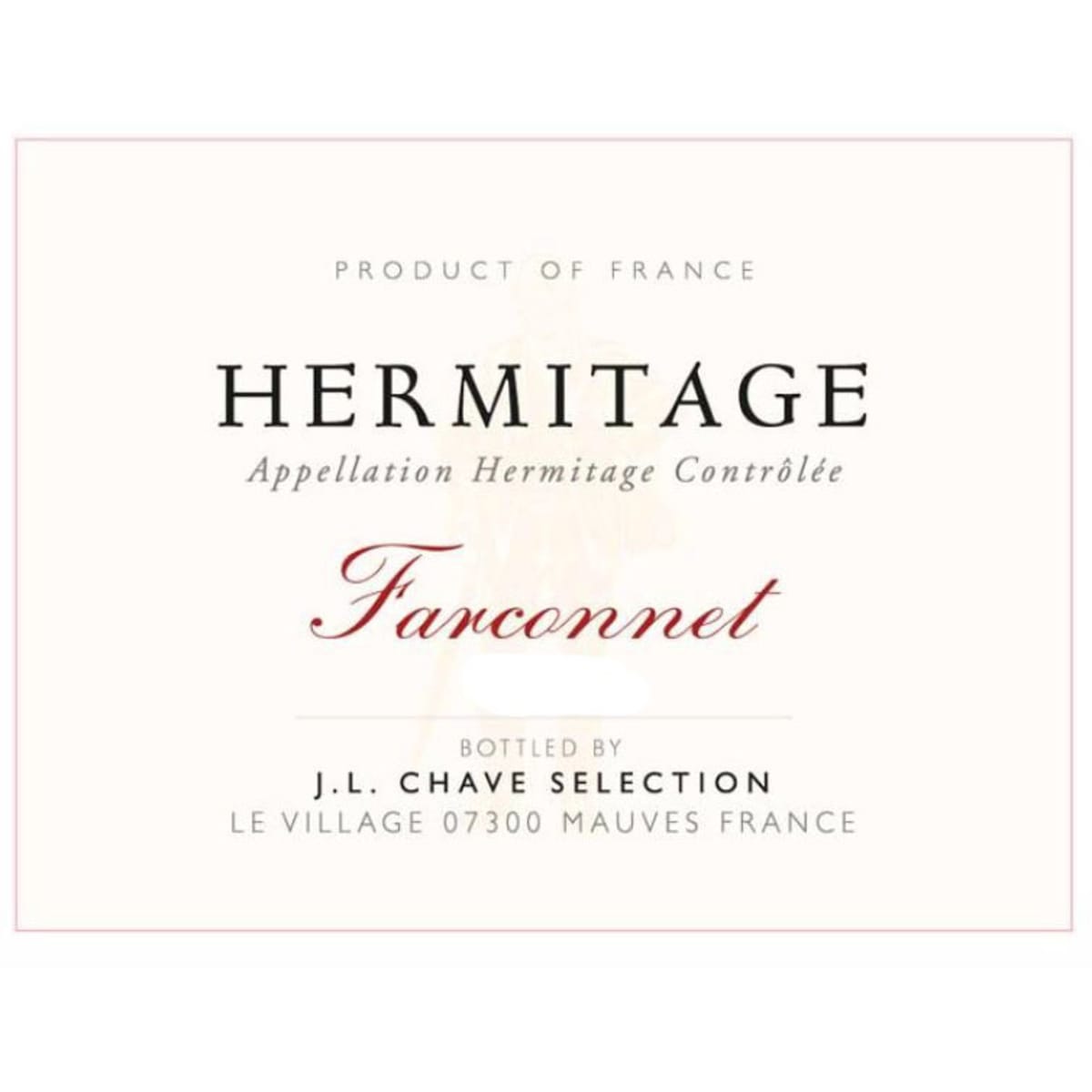 Jean-Louis Chave Selection Hermitage Farconnet 2011 Front Label