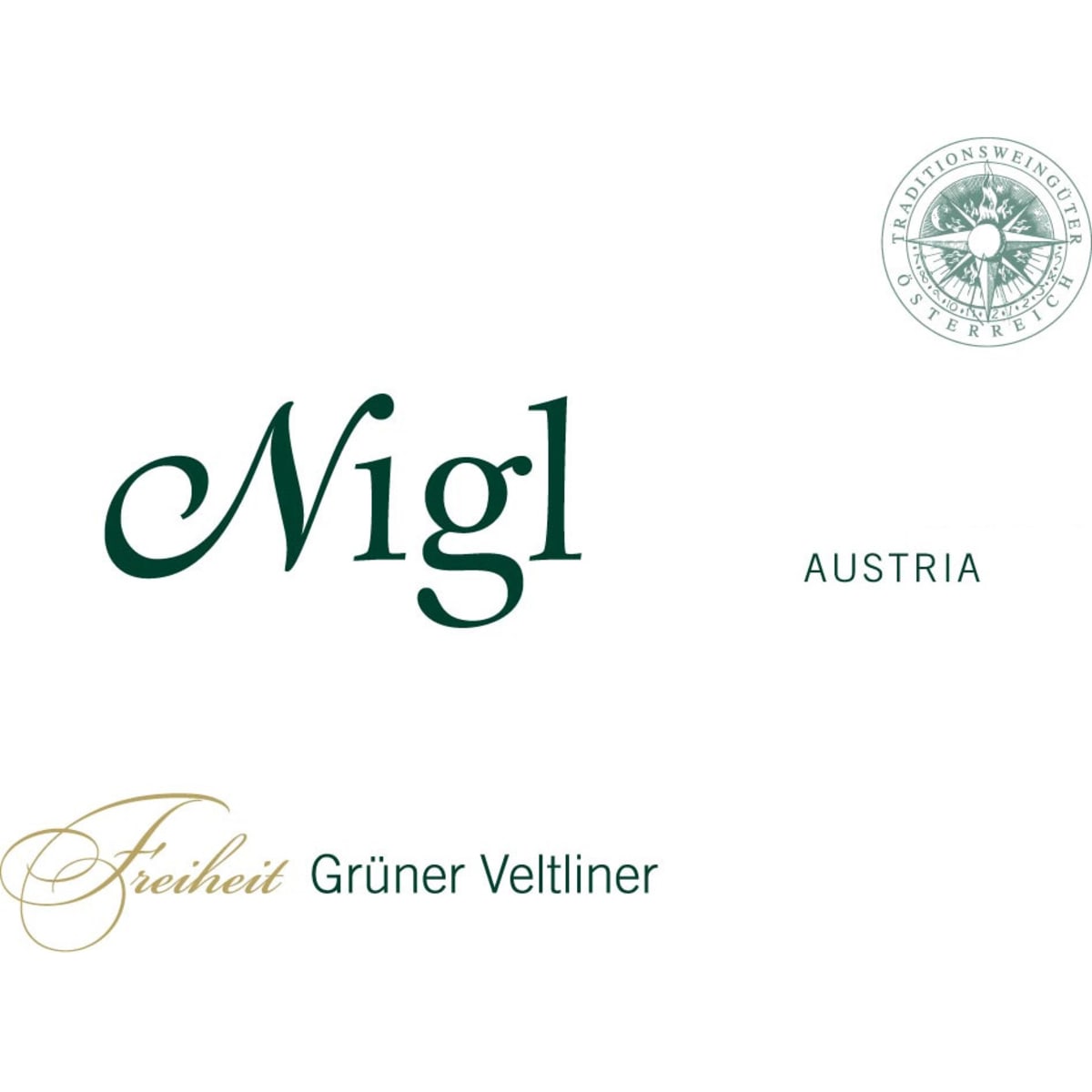 Nigl Freiheit Gruner Veltliner 2014 Front Label