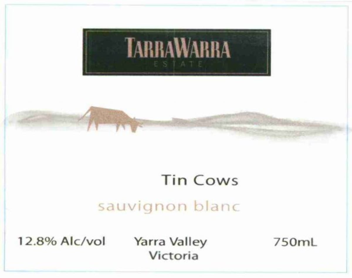 TarraWarra Estate Tin Cows Sauvignon Blanc 2007 Front Label