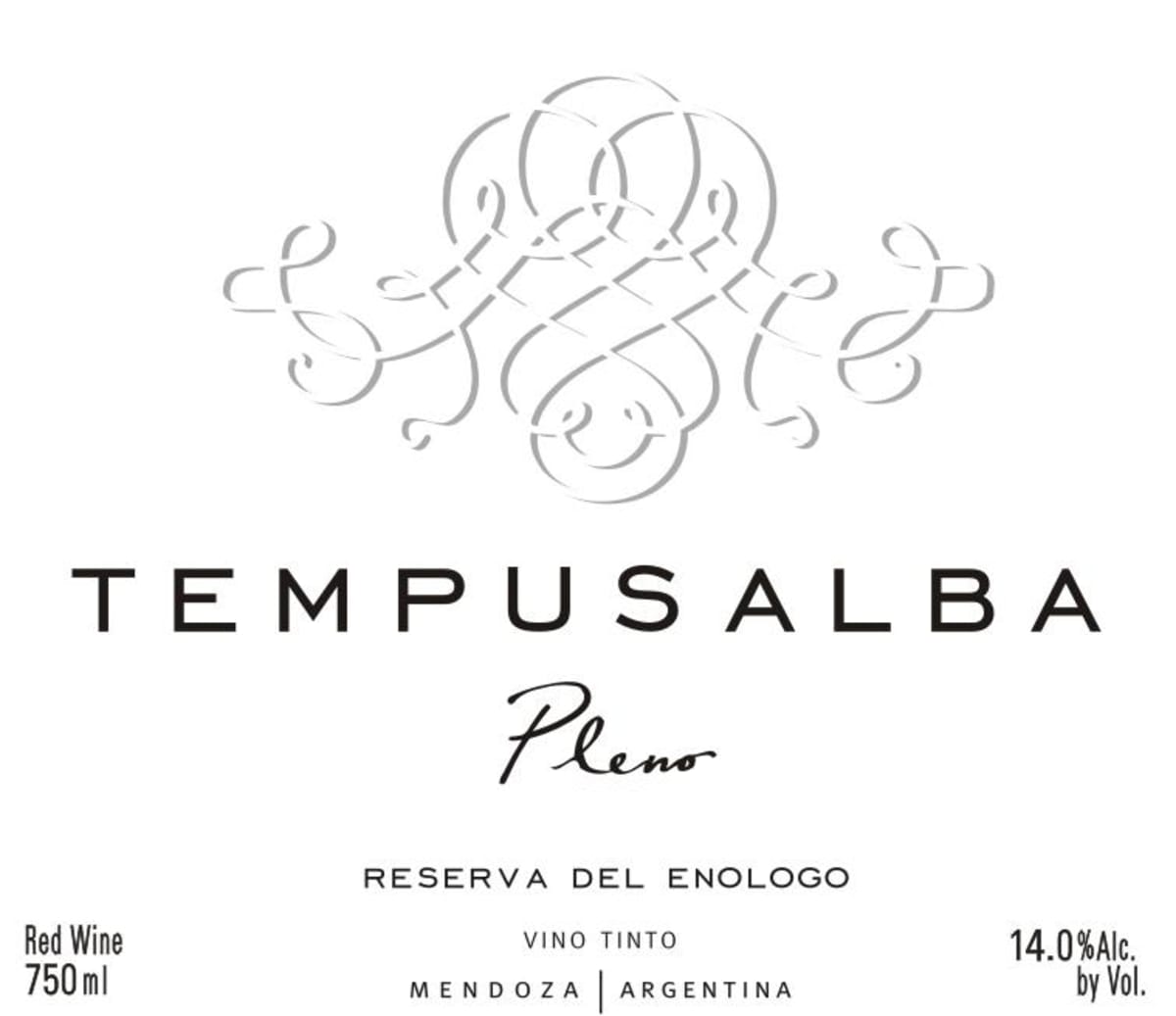 Tempus Alba Tempus Pleno Reserva del Enologo 2006 Front Label