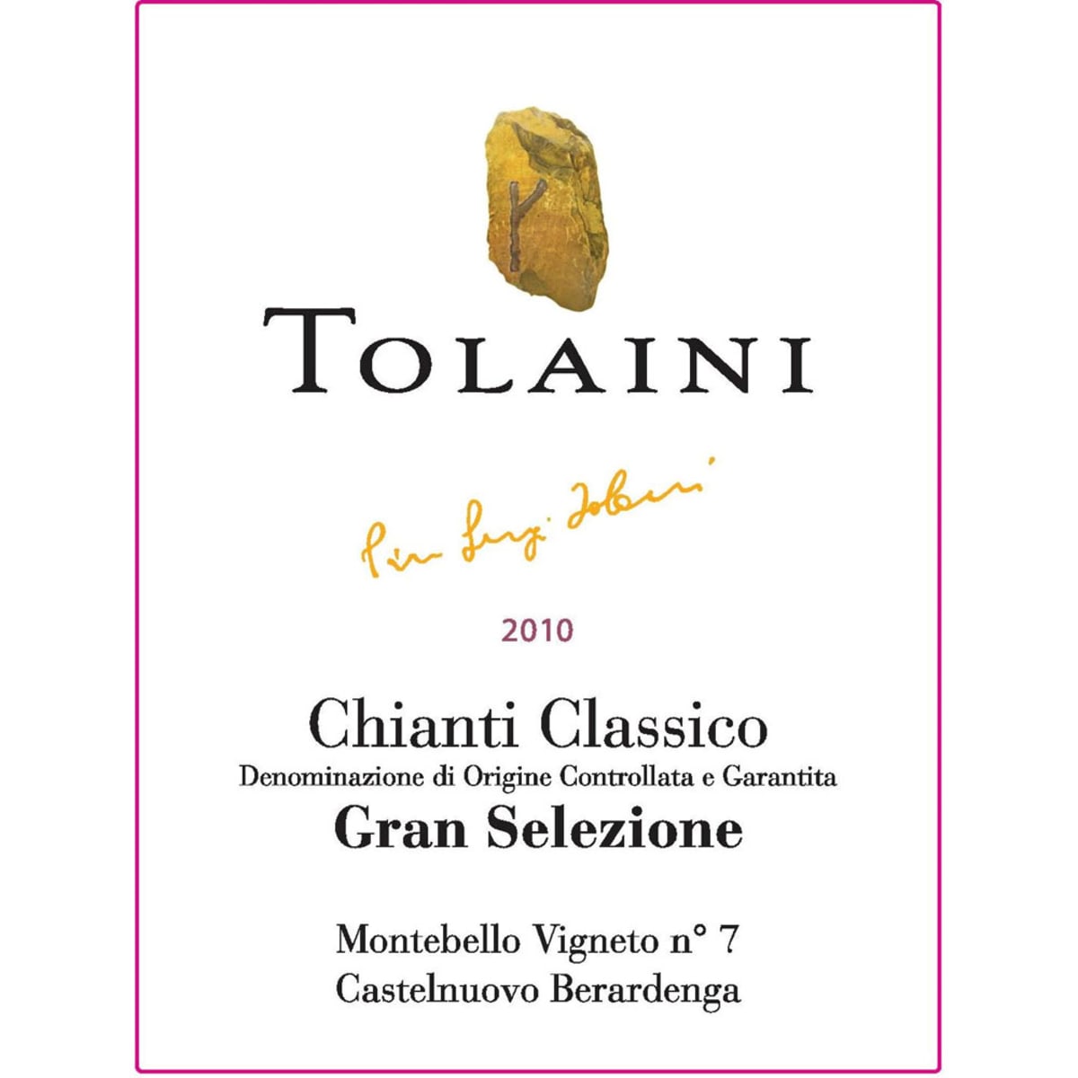 Tolaini Vigna Montebello Sette Chianti Classico Gran Selezione 2010 Front Label