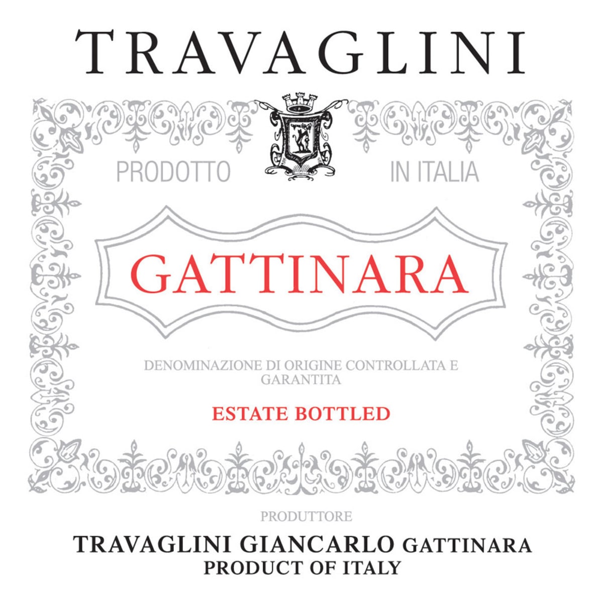 Travaglini Gattinara 2011 Front Label